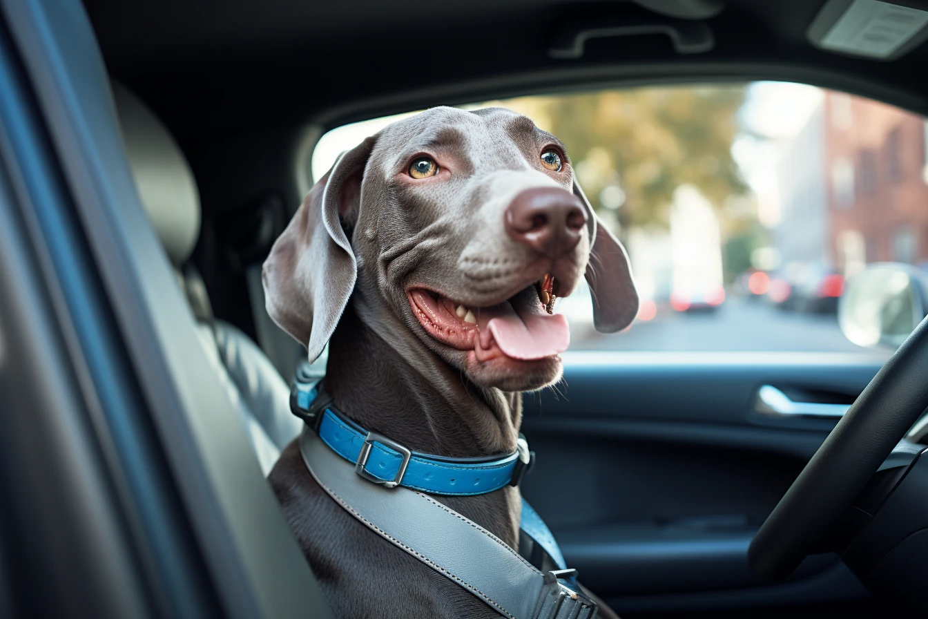 Ford Fusion Dog Safety Belt for Weimaraners